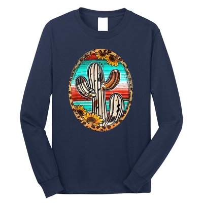 Cowhide Cactus Leopard Cow Long Sleeve Shirt