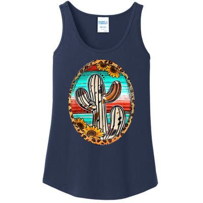 Cowhide Cactus Leopard Cow Ladies Essential Tank