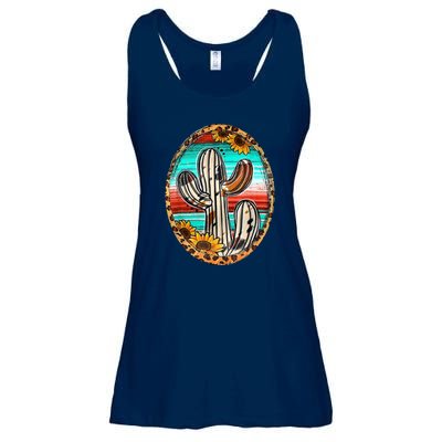 Cowhide Cactus Leopard Cow Ladies Essential Flowy Tank