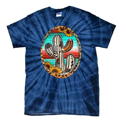 Cowhide Cactus Leopard Cow Tie-Dye T-Shirt