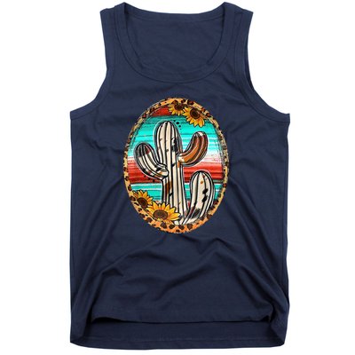 Cowhide Cactus Leopard Cow Tank Top