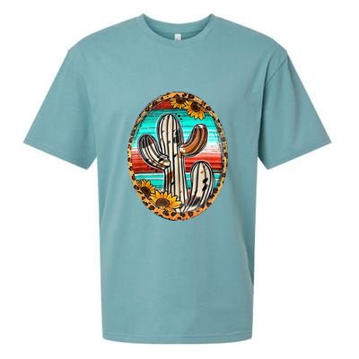 Cowhide Cactus Leopard Cow Sueded Cloud Jersey T-Shirt