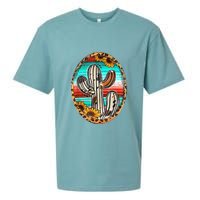 Cowhide Cactus Leopard Cow Sueded Cloud Jersey T-Shirt