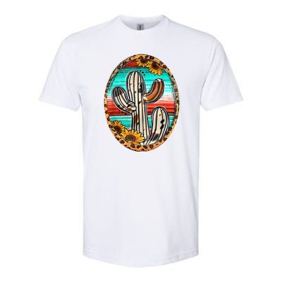 Cowhide Cactus Leopard Cow Softstyle CVC T-Shirt