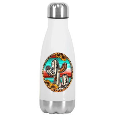 Cowhide Cactus Leopard Cow Stainless Steel Insulated Water Bottle