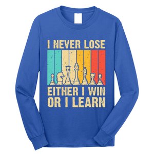 Cool Chess Lover Art For Novelty Chess Player Long Sleeve Shirt