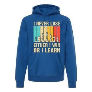 Cool Chess Lover Art For Novelty Chess Player Premium Hoodie