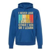 Cool Chess Lover Art For Novelty Chess Player Premium Hoodie