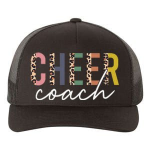 Cheer Coach Leopard Cheerleading Props Cute Cheer For Coach Yupoong Adult 5-Panel Trucker Hat