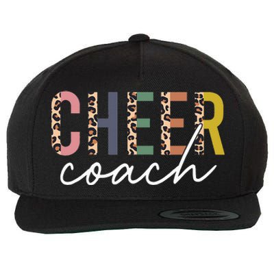 Cheer Coach Leopard Cheerleading Props Cute Cheer For Coach Wool Snapback Cap