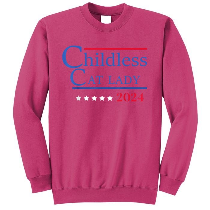 Childless Cat Lady 2024 Ladies Is Voting Kamala Sweatshirt