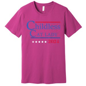 Childless Cat Lady 2024 Ladies Is Voting Kamala Premium T-Shirt