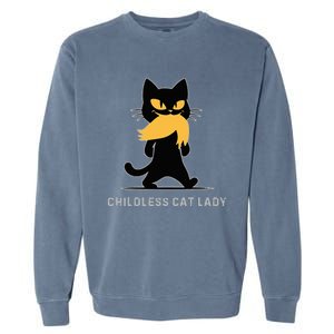 Childless Cat Lady Kamala Harris 2024 47 47th President Win Garment-Dyed Sweatshirt