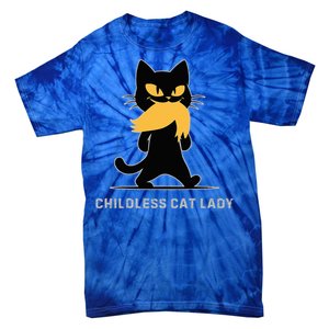 Childless Cat Lady Kamala Harris 2024 47 47th President Win Tie-Dye T-Shirt