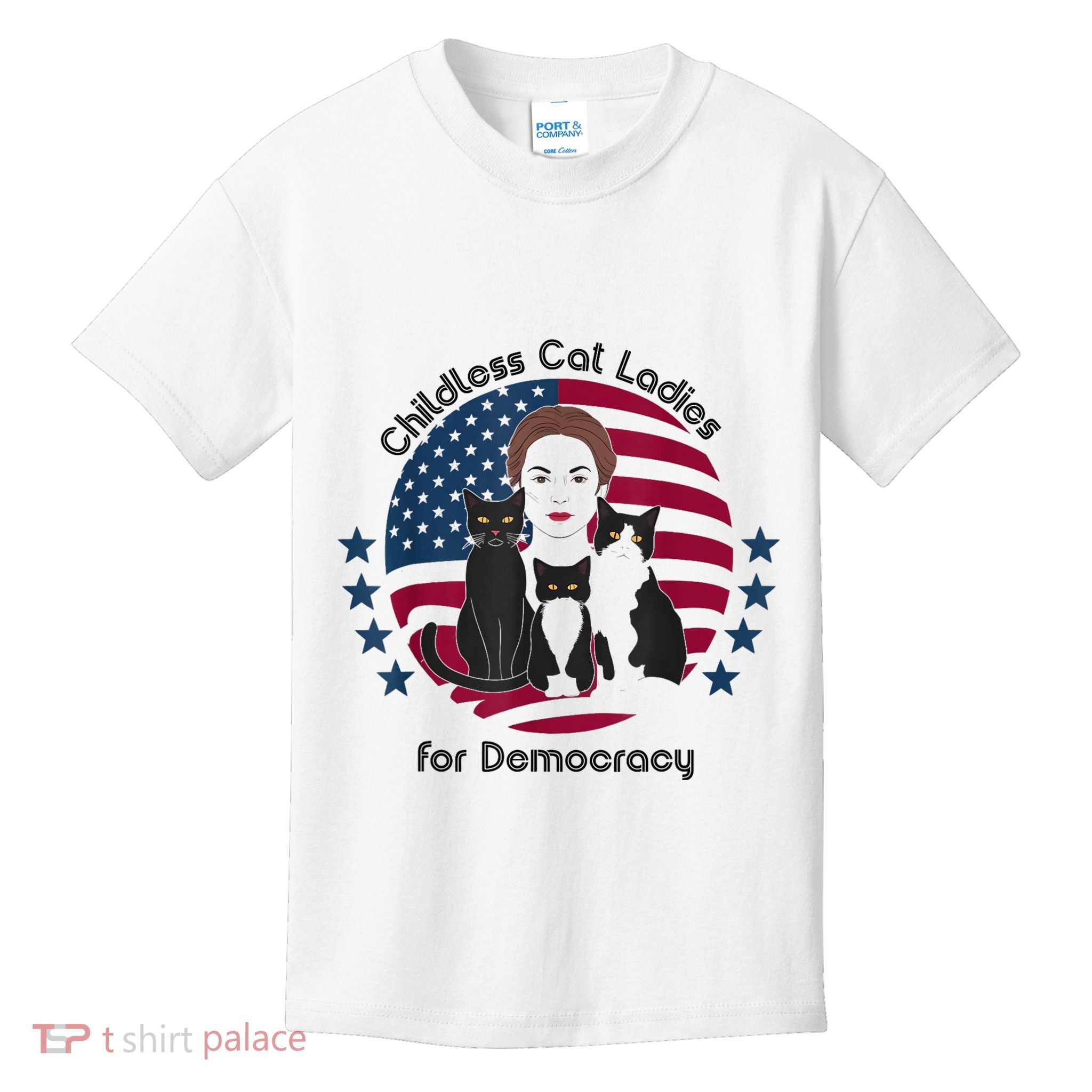 Childless Cat Ladies For Democracy Kids T-Shirt