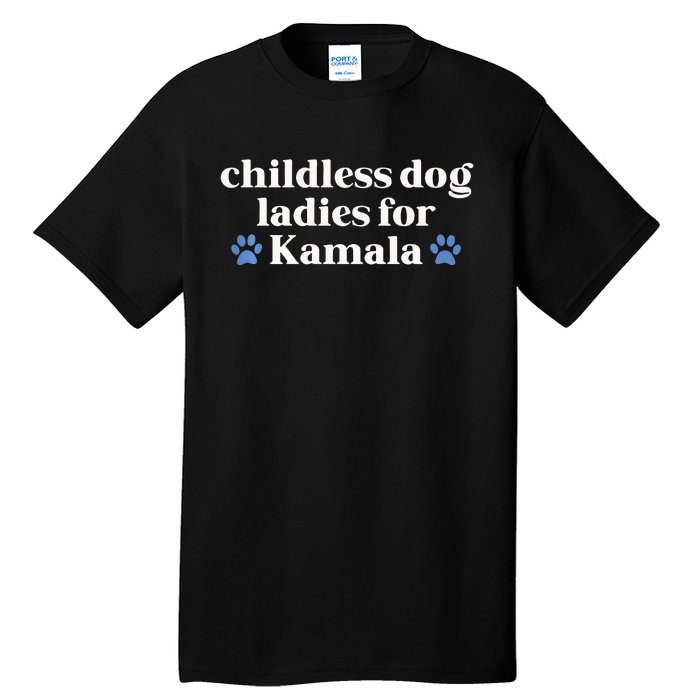 Childless Cat Lady For Kamala Harris Madam President 2024 Tank Top Tall T-Shirt