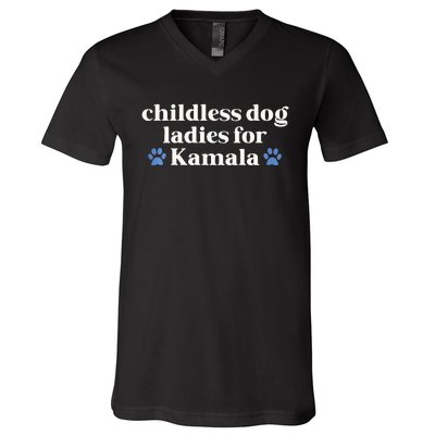 Childless Cat Lady For Kamala Harris Madam President 2024 Tank Top V-Neck T-Shirt