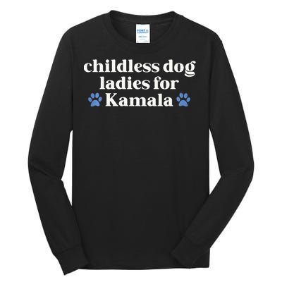 Childless Cat Lady For Kamala Harris Madam President 2024 Tank Top Tall Long Sleeve T-Shirt