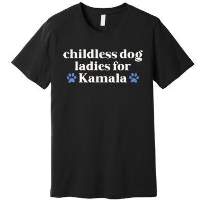 Childless Cat Lady For Kamala Harris Madam President 2024 Tank Top Premium T-Shirt