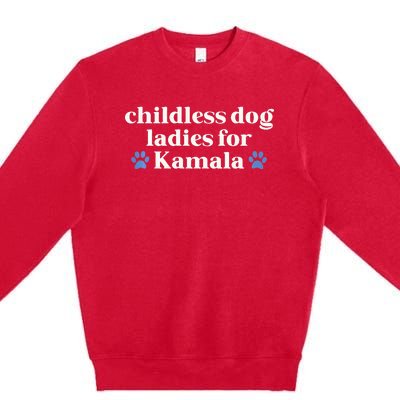 Childless Cat Lady For Kamala Harris Madam President 2024 Tank Top Premium Crewneck Sweatshirt