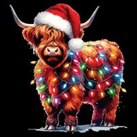Christmas Cow Lights Cow Lover Xmas 16 in Basic Backpack