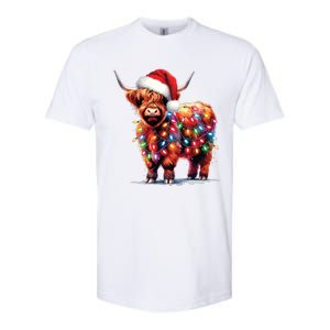 Christmas Cow Lights Cow Lover Xmas Softstyle CVC T-Shirt