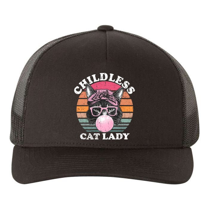 Childless Cat Lady 2024 For President Yupoong Adult 5-Panel Trucker Hat