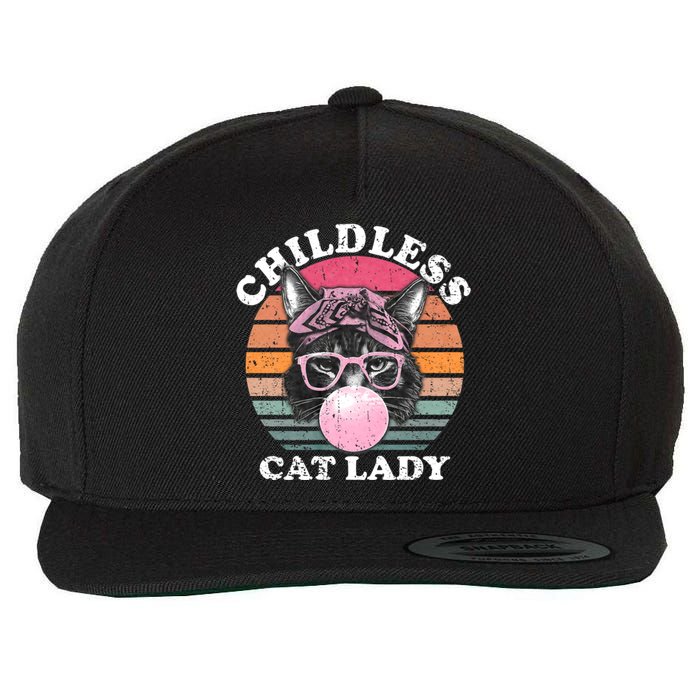 Childless Cat Lady 2024 For President Wool Snapback Cap