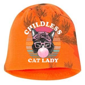 Childless Cat Lady 2024 For President Kati - Camo Knit Beanie