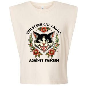 Childless Cat Ladies Against Fascism Garment-Dyed Women's Muscle Tee