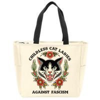 Childless Cat Ladies Against Fascism Zip Tote Bag