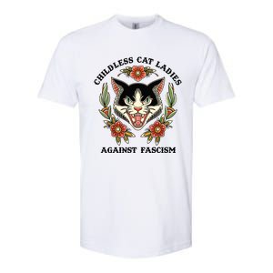 Childless Cat Ladies Against Fascism Softstyle CVC T-Shirt