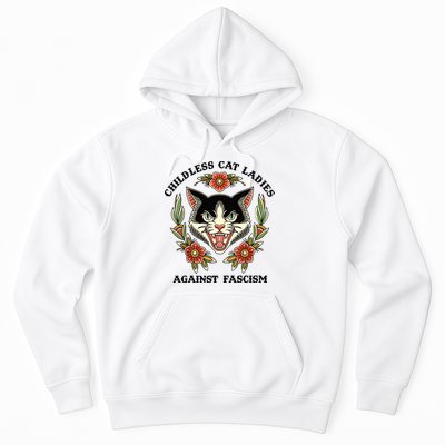 Childless Cat Ladies Against Fascism Hoodie