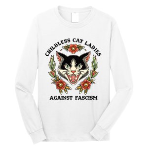 Childless Cat Ladies Against Fascism Long Sleeve Shirt