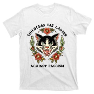 Childless Cat Ladies Against Fascism T-Shirt