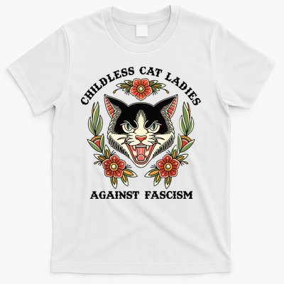 Childless Cat Ladies Against Fascism T-Shirt