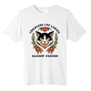 Childless Cat Ladies Against Fascism Tall Fusion ChromaSoft Performance T-Shirt