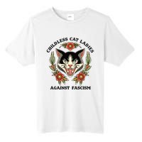 Childless Cat Ladies Against Fascism Tall Fusion ChromaSoft Performance T-Shirt