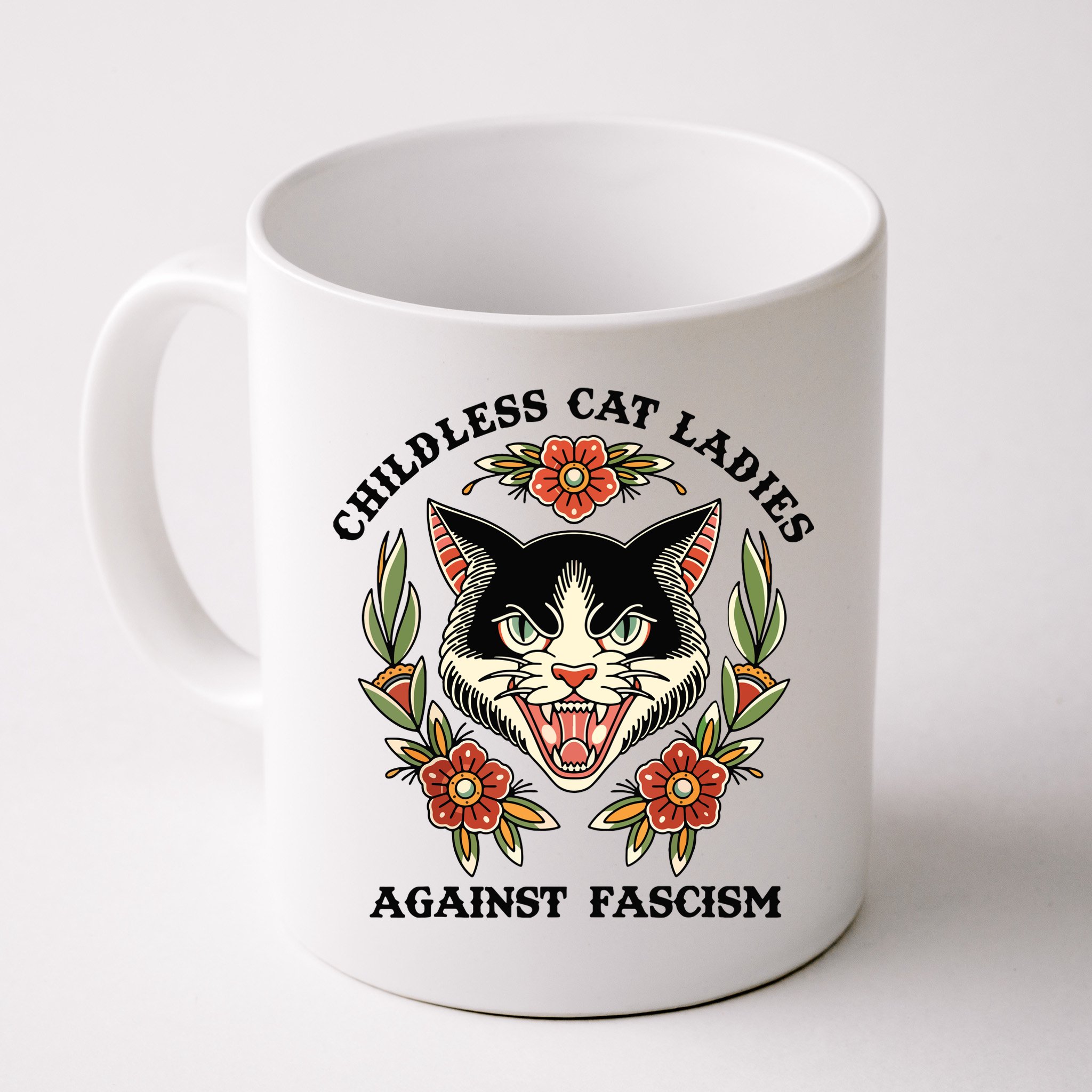 Childless Cat Ladies Against Fascism Mug