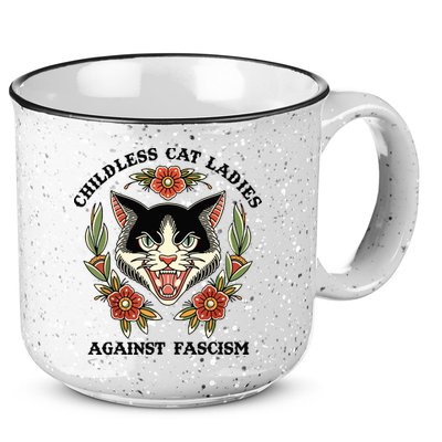 Childless Cat Ladies Against Fascism 15oz Campfire Ceramic Mug
