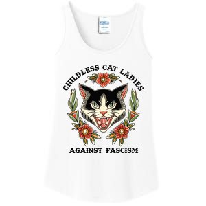 Childless Cat Ladies Against Fascism Ladies Essential Tank