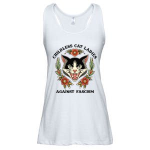 Childless Cat Ladies Against Fascism Ladies Essential Flowy Tank