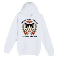 Childless Cat Ladies Against Fascism Premium Pullover Hoodie