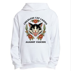 Childless Cat Ladies Against Fascism Urban Pullover Hoodie