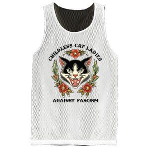 Childless Cat Ladies Against Fascism Mesh Reversible Basketball Jersey Tank