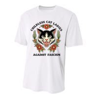 Childless Cat Ladies Against Fascism Performance Sprint T-Shirt