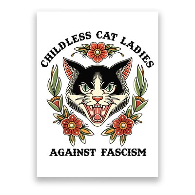 Childless Cat Ladies Against Fascism Poster