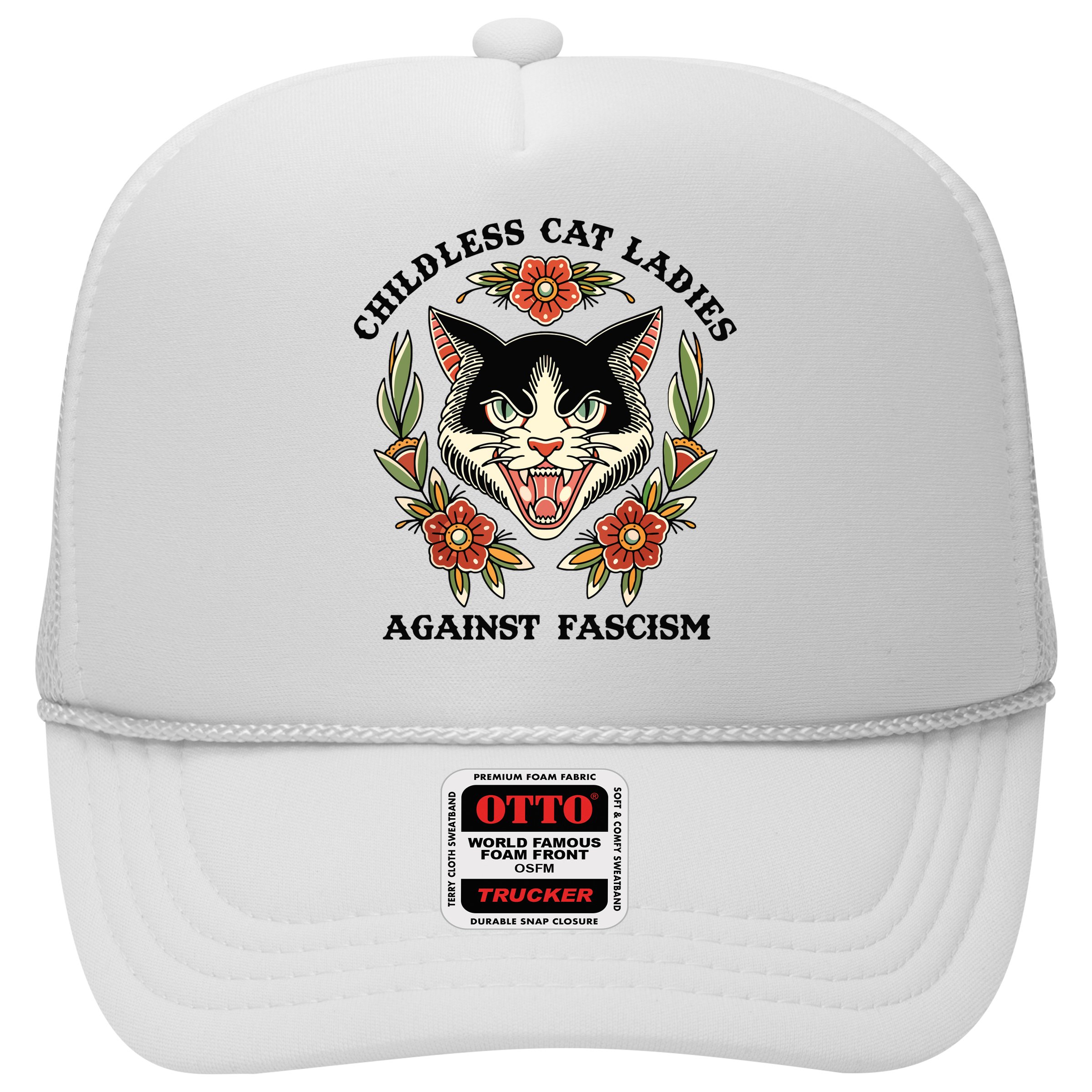 Childless Cat Ladies Against Fascism Hat