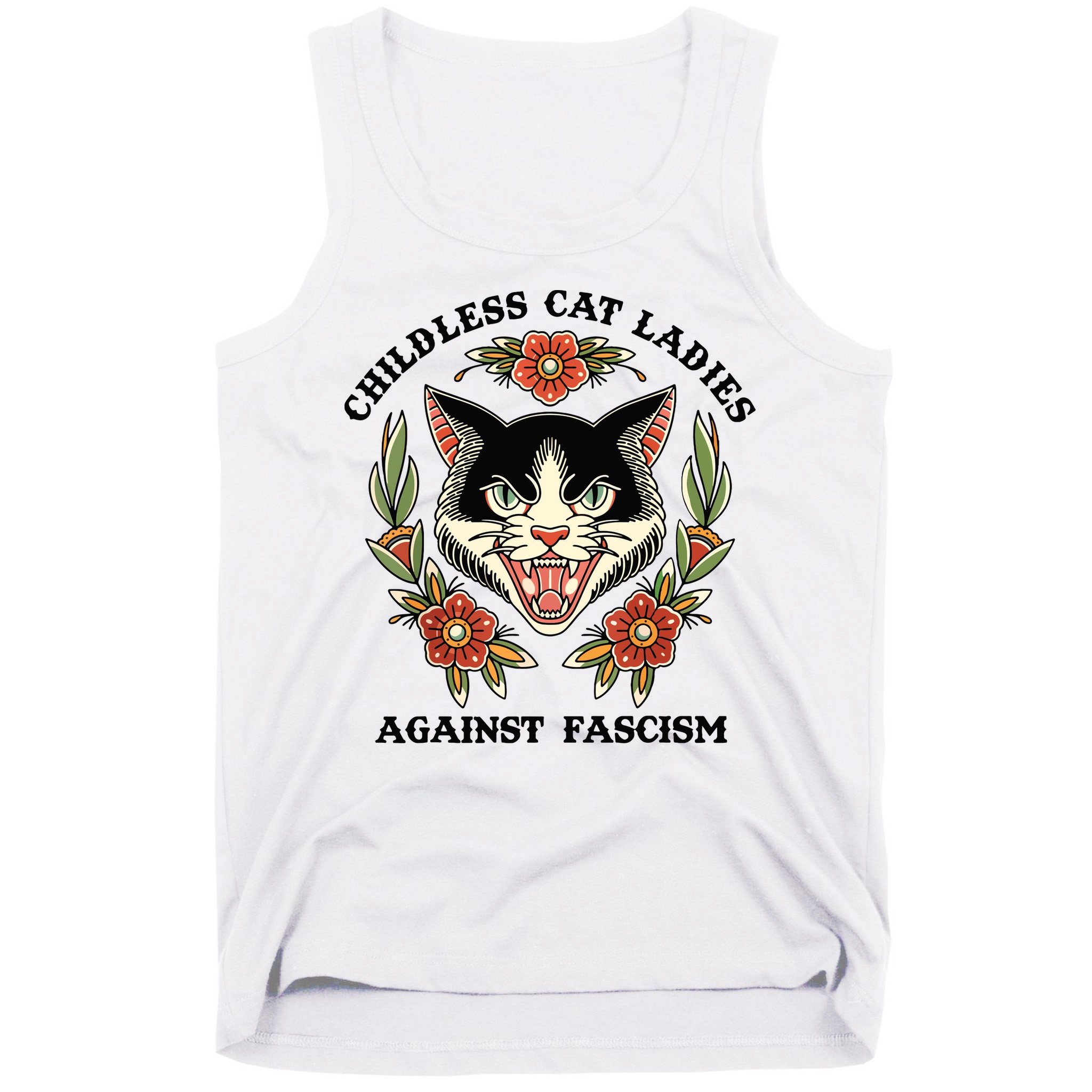 Childless Cat Ladies Against Fascism Tank Top