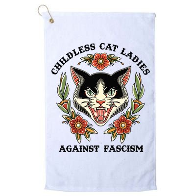 Childless Cat Ladies Against Fascism Golf Towel